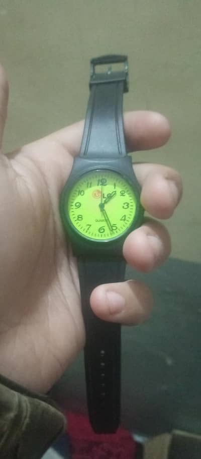 Black LG Quartz wrist watch