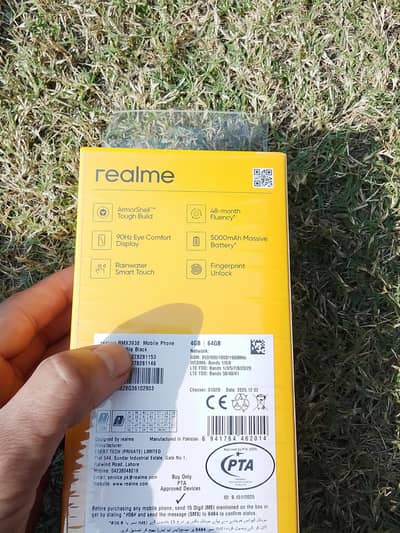 realme note 60x 4/64 urgent sale. call number 03262791217