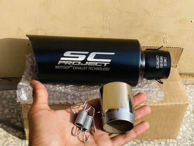 Sc project exhaust for all bikes. New box pack exhaust.