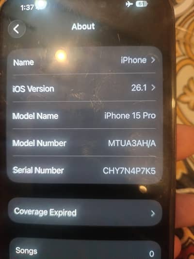 iphone 15 pro Non pta  0 3 2 2 7 8 3 8 0 6 5