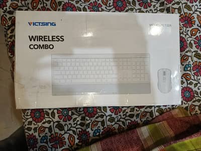 Victsing wireless ultra thin keyboard and mouse combo
