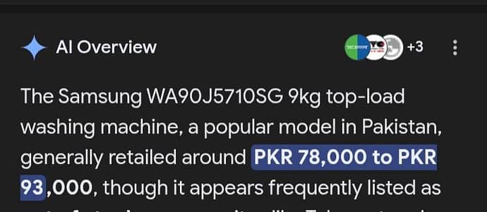 Samsung Fully Automatic washing machine