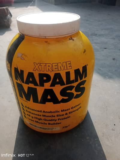 ​Xtreme Napalm Mass Gainer - 2.18kg Remaining - Vanilla Flavor