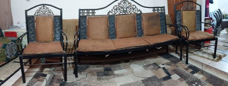 5 seter iron Angel sofa seat