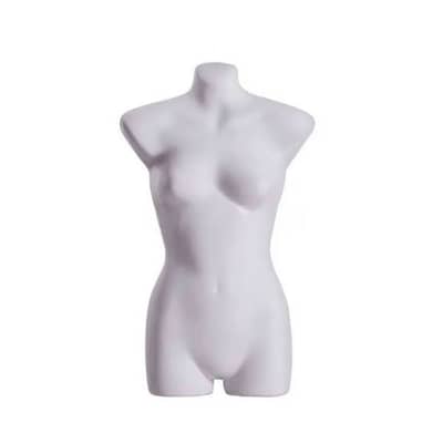 Half Body Plastic Female Hanging Mannequin for Clothes Display