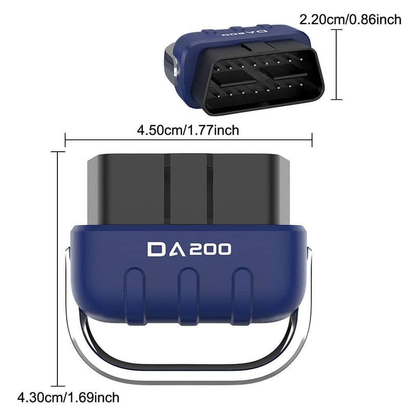 DA200 OBD2 Car Diagnostic Tool Bluetooth 5.4 compatible Code Reader 4