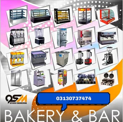 cake display counter/convection oven/coffee machine/slush machine
