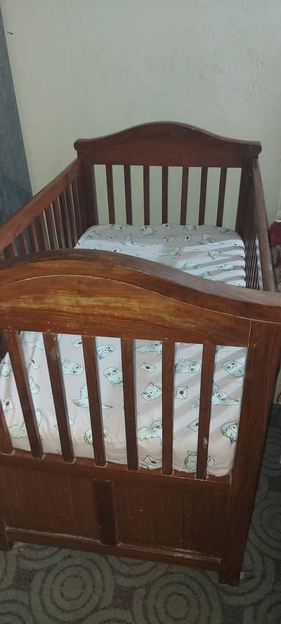 Wooden Baby Crib | (bachon ka Jhoola)