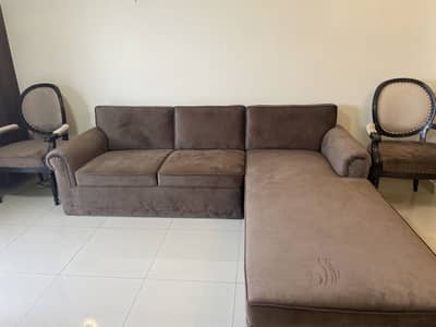 New sofa set with 2 chairs
