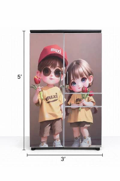 New Double Door Wooden Safe with Locker – Strong & Stylish Not used