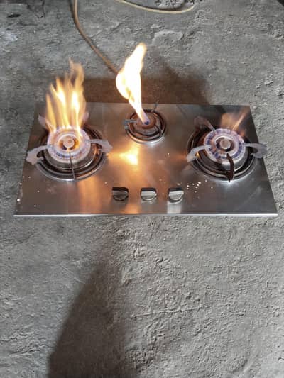 Steel Stove 3 Burner