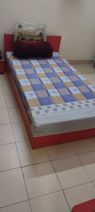 single bed with matters