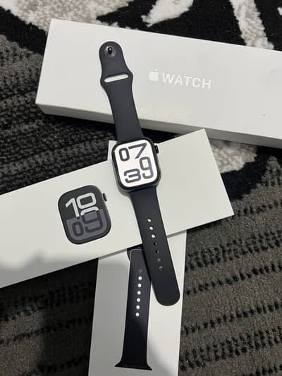 Apple watch series 10 42mm colour black 1 year warranty with box