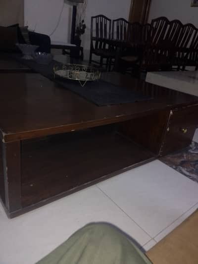 selling big table made of solid wood. . it is in good condition