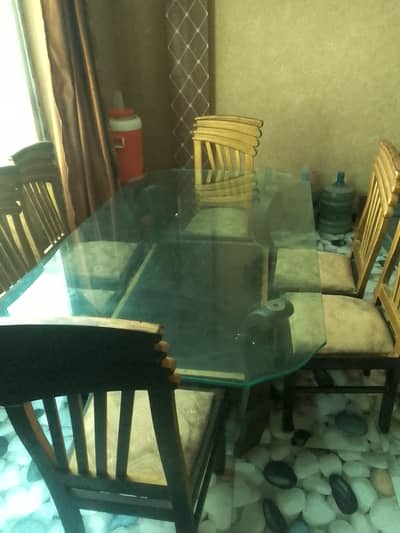 dining table set with 6  chairs.