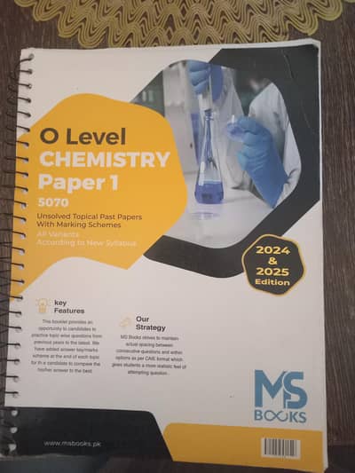 O level chemister paper 1 pastpaper 5070 unsolved and more books