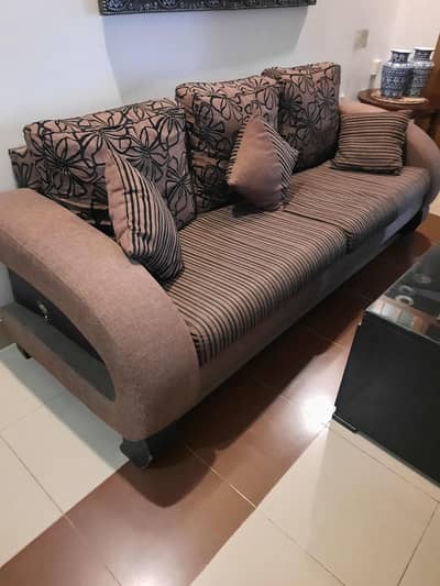 7 seater sofa with coffee table avai