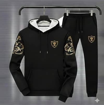 Fleece hoodie tracksuit