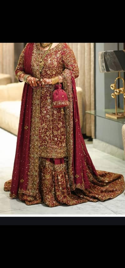 haris shakeel inspired bridal  dress