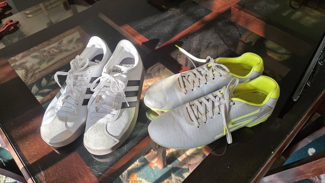 original new adidas and sketchers foot ball 0