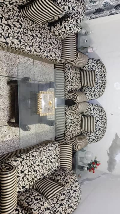 7 seater pure wooden sofa