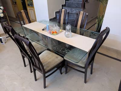 Dining Table Set with 6 Chairs