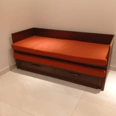 Wooden Trundle Bed for sale with mattress