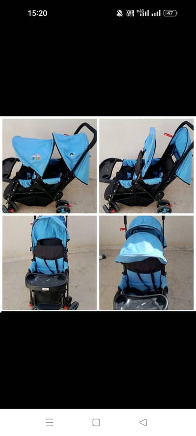 Baby Stroller Pram & Walker Good Condition Call us 03244025862
