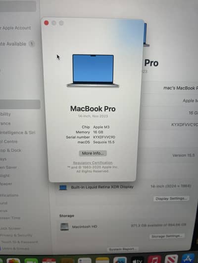 MacBook m3 pro