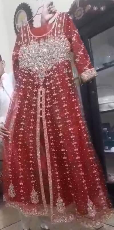 net fancy naqshi dabqa long frock