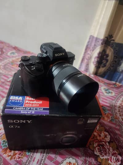 Sony A7iii with 50mm lens 1.8