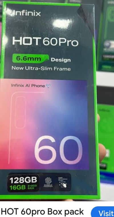 Infinix Hot 60 pro 10/10 CONDITION 8GB. 128GB  all accessres