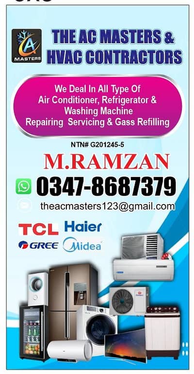 Ac , Refrigerator, Washing machine