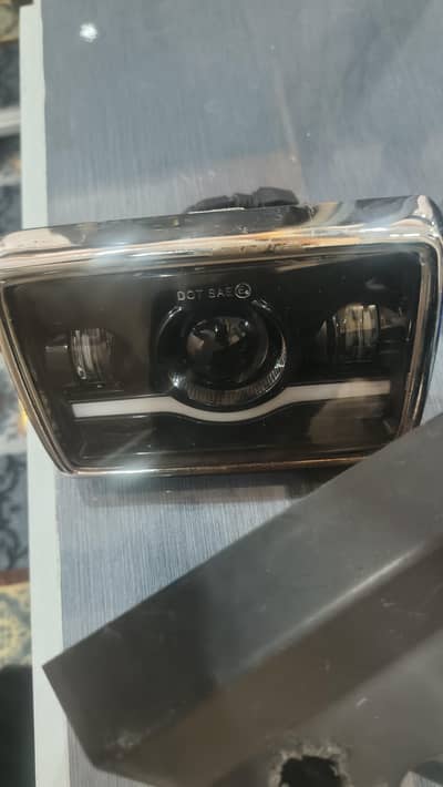 LED Headlight Square 6x4 Sealed Beam 75W For CG-125