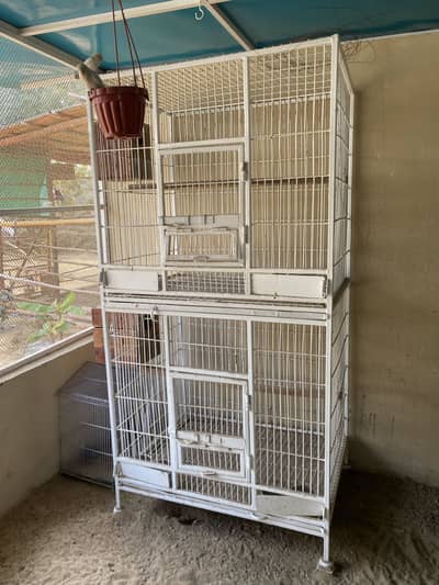 Iron cage for birds parrot grey parrot cockatoo