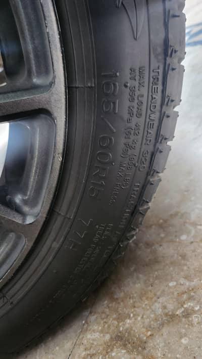 Alto rs rims. With nankang tyres 165/60r15