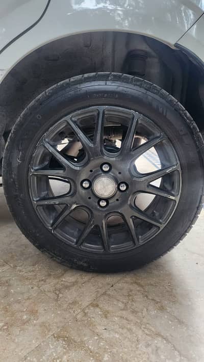 Alto rs rims. With nankang tyres 165/60r15