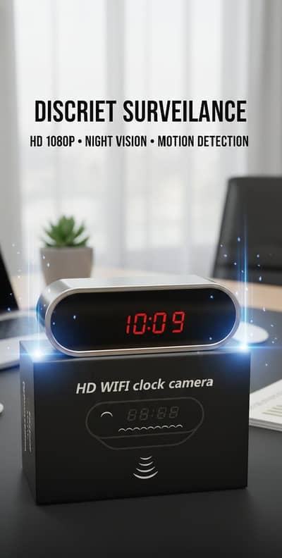hidden digital clock Wi-Fi camera