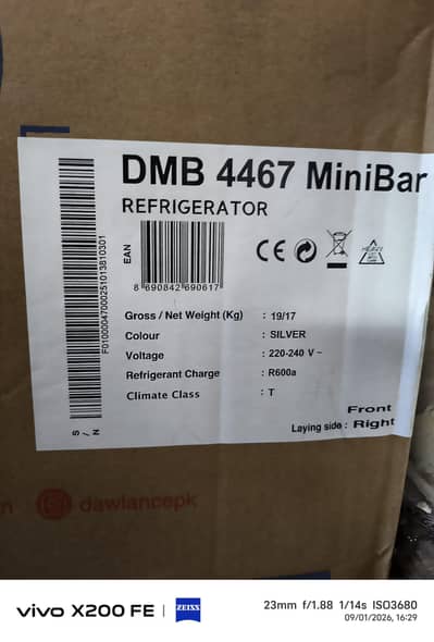 brand new dawlance mini bar refrigerator