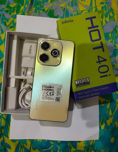 infinix hot 40i 16 256 GB memory PTA approved 03324660378