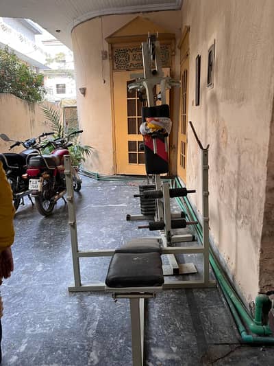 full body work out and weight bench mechanic 03064545187 contact us