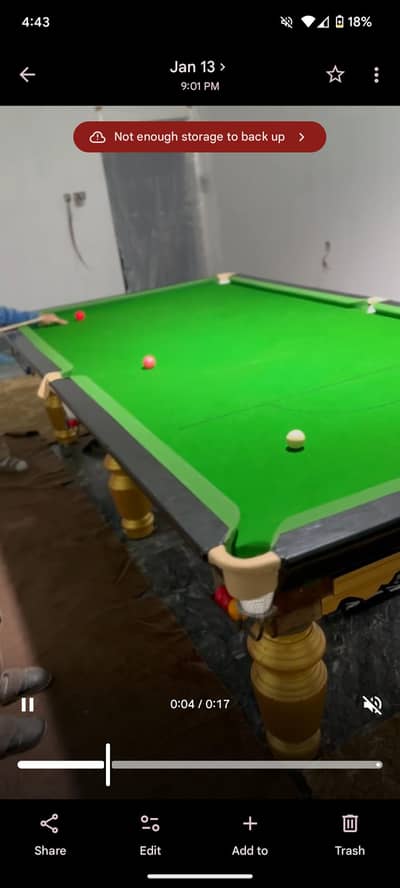 snooker table 5/10
