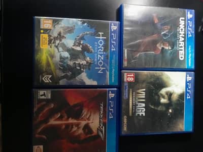 PS4 for Sale with 6 Original Games & 2 Controllers