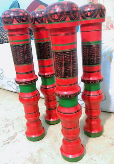 Bed / Takht / Charpai Traditional Punjab Paye Tali Wood