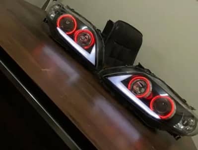 Toyota head lights modified 2009::: 2013