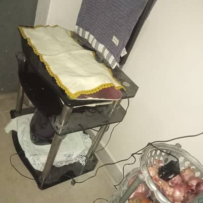 Glass Computer Trolley for Sale