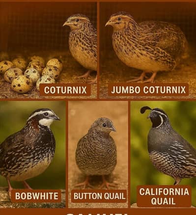 Quails frertile eggs