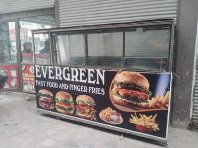 Burger Shorma counter and fries machine full setup