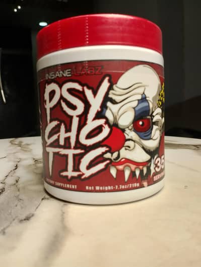 Insane labz psychotic pre workout, 35 servings