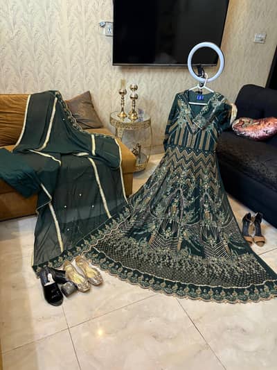 Elegant Dark Green Maxi